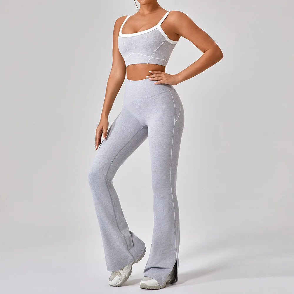 Vrouwelijke Sportieve Broek en Top Set