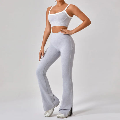 Vrouwelijke Sportieve Broek en Top Set