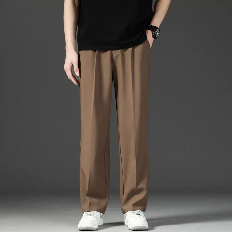 Heren Broek Relaxed Fit Rechte Streep Pietersbier - StudioMarella