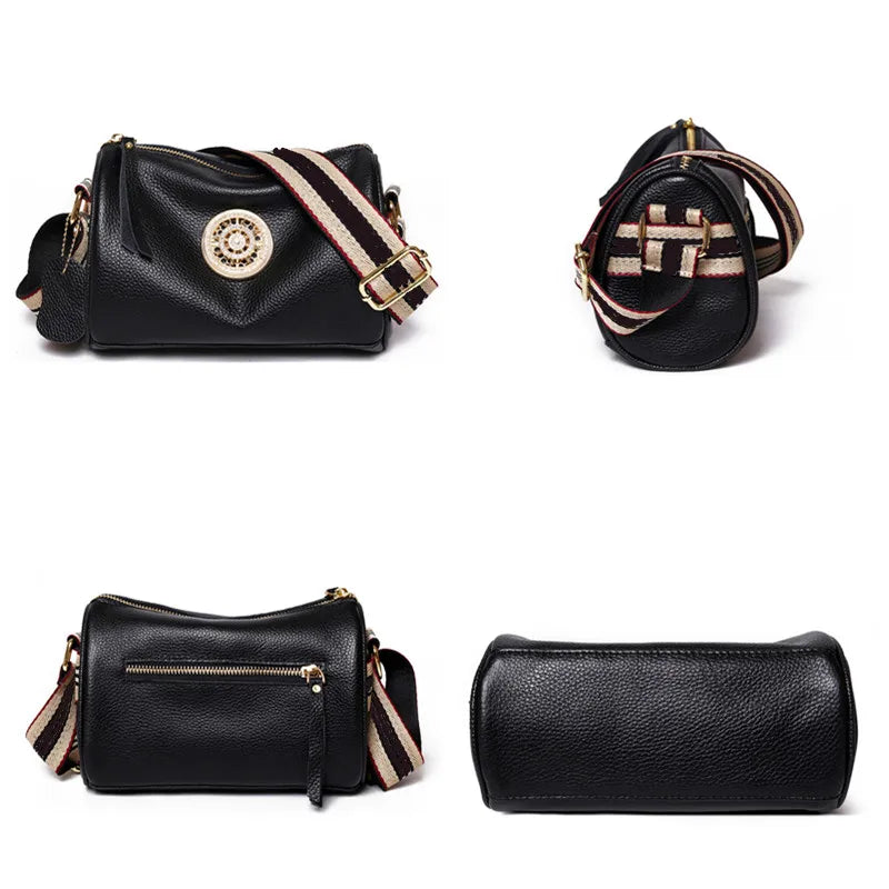 Luxe Lederen Draai Tas voor Dames