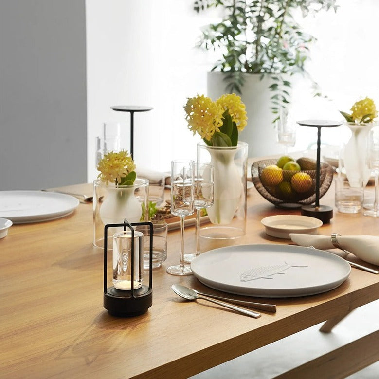 Oplaadbare Tafellamp met Touch-bediening en USB-poort - Scandinavische Stijl