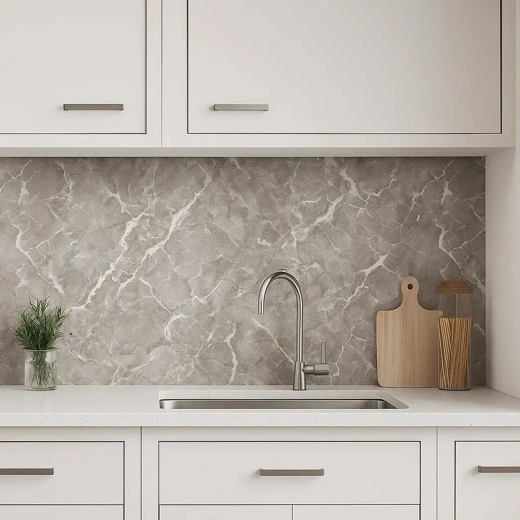 Zelfklevende Marmerlook Folie PVC 40x300cm Mat Keuken Werkblad Meubels Wanden Waterbestendig Krasbestendig Decoratiefolie Plakfolie