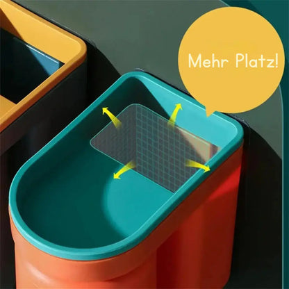 Tandenborstelhouder Wand ABS Kunststof 11.5x7x12.5cm Badkamer Zelfklevend Zonder Boren Hygiënisch Opbergen Wastafel Organizer Oranje Blauw Groen Geel