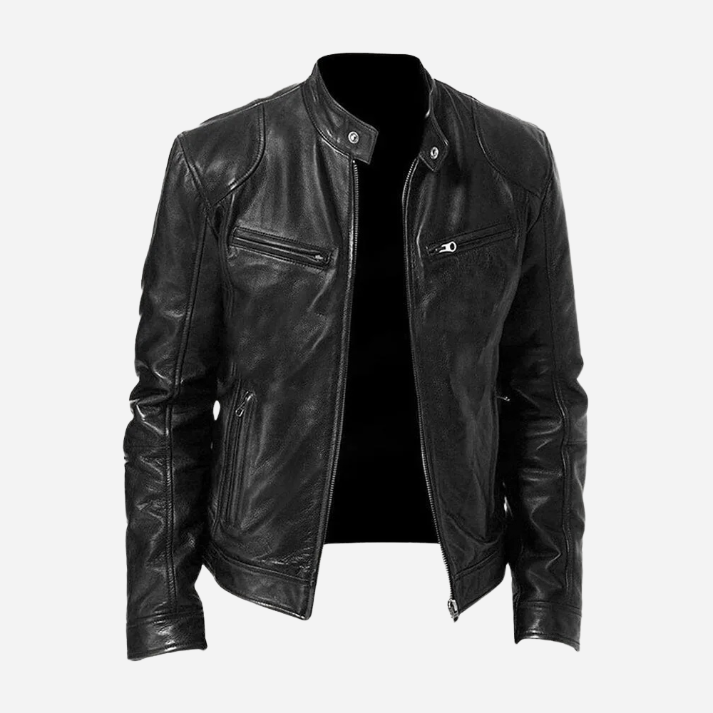 Leren Jack Elegant Tijdloos Design voor Mannen - StudioMarella