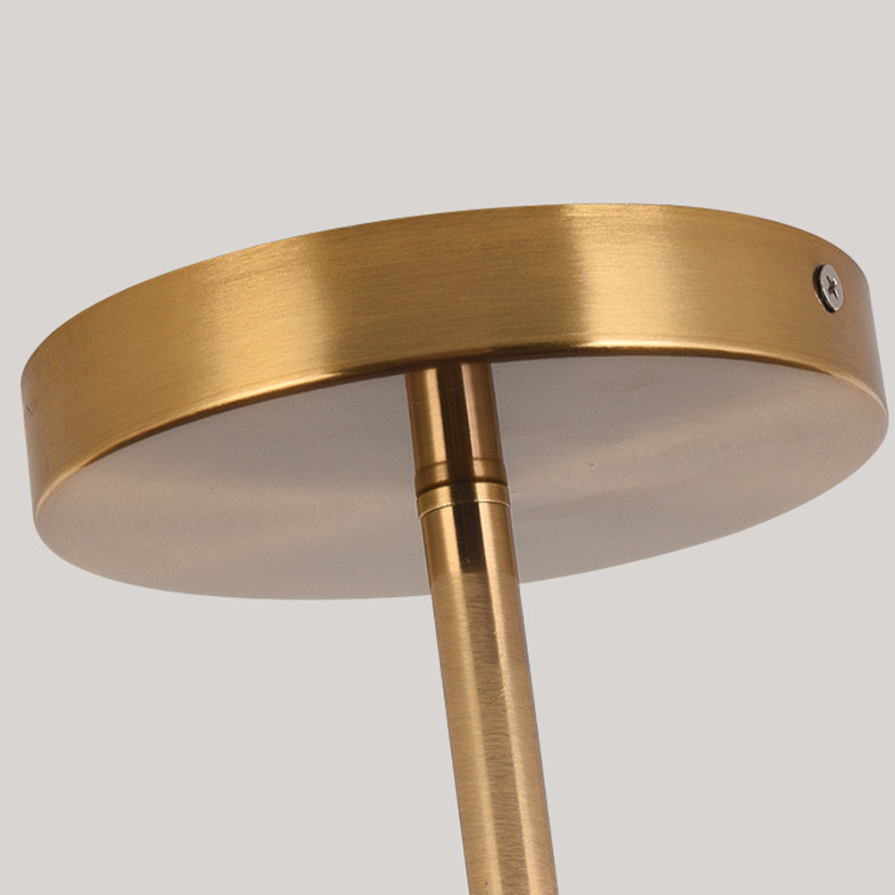 LED Plafondlamp Houtlook Goud Rond Half-Opbouw Woonkamer Slaapkamer Eetkamer Design Plafondverlichting