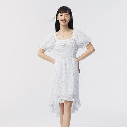 Zomerjurk Pofmouw Vrouwelijke Jurk Zomerkleding - StudioMarella