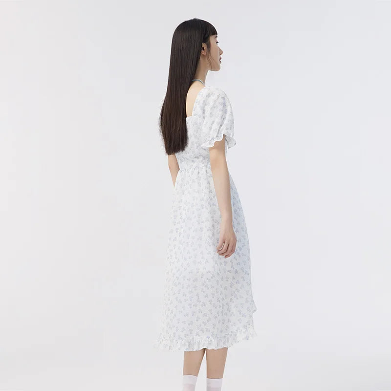 Zomerjurk Pofmouw Vrouwelijke Jurk Zomerkleding