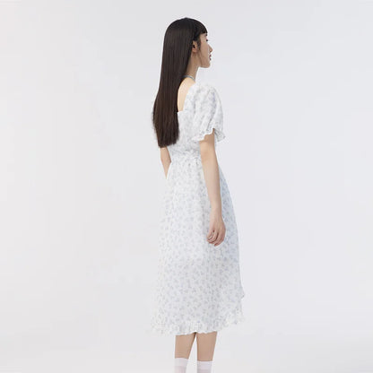 Zomerjurk Pofmouw Vrouwelijke Jurk Zomerkleding