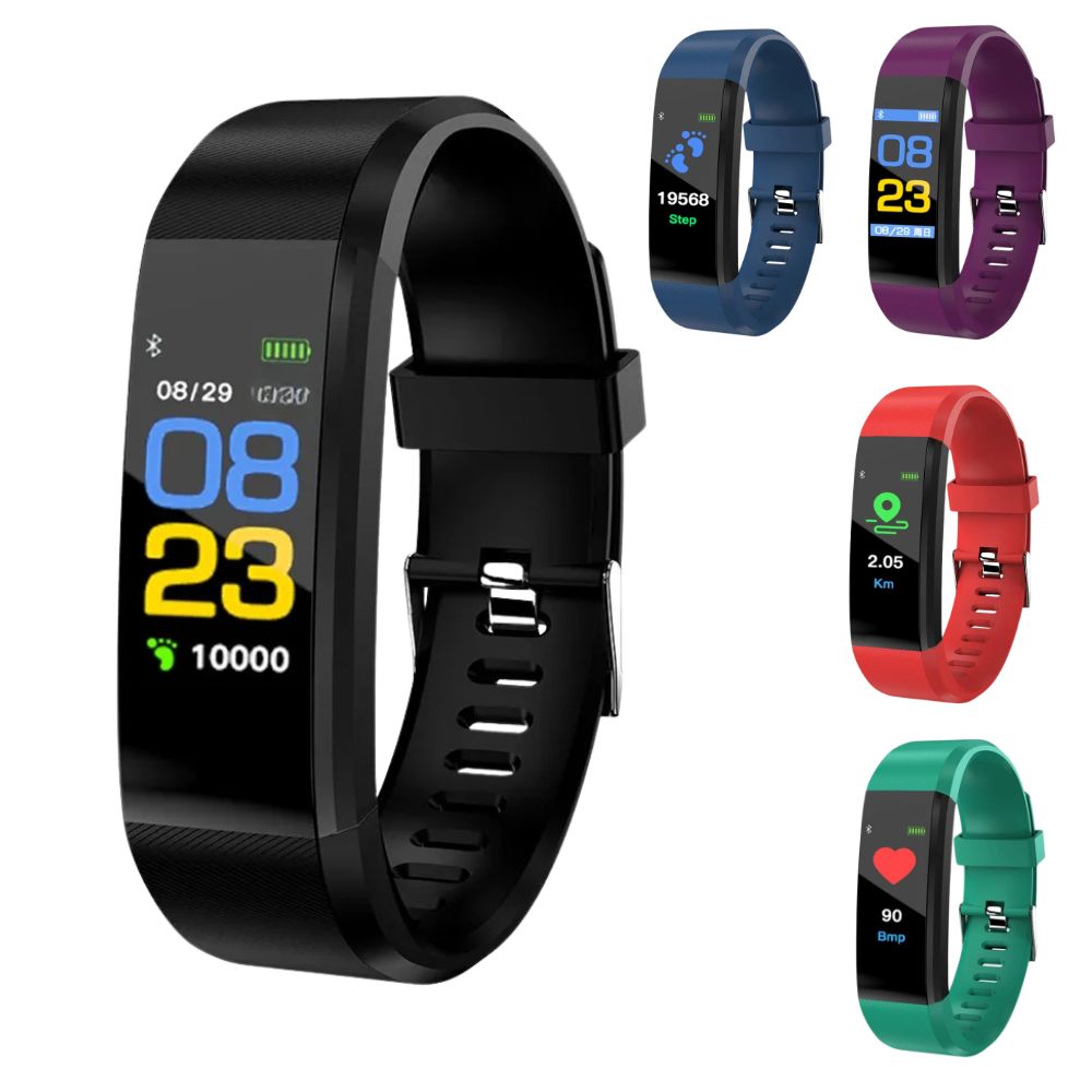 Smartwatch met Gezondheidsmonitoring en Fitnesstracking voor Senioren — Grote Display & Waterdicht