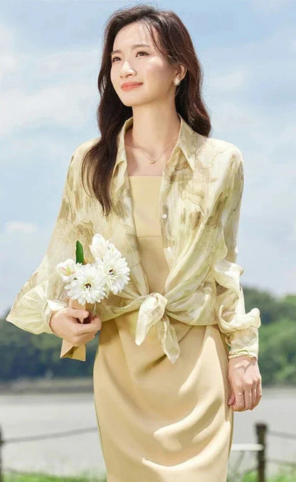 Dames Polo Blouse Lange Mouwen Elegante Stijl