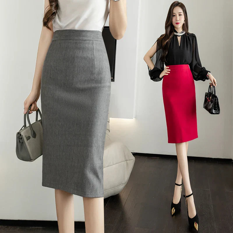 Hoge Taille Kokerrok Elegante Modena Stijl