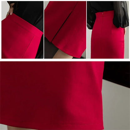 Hoge Taille Kokerrok Elegante Modena Stijl