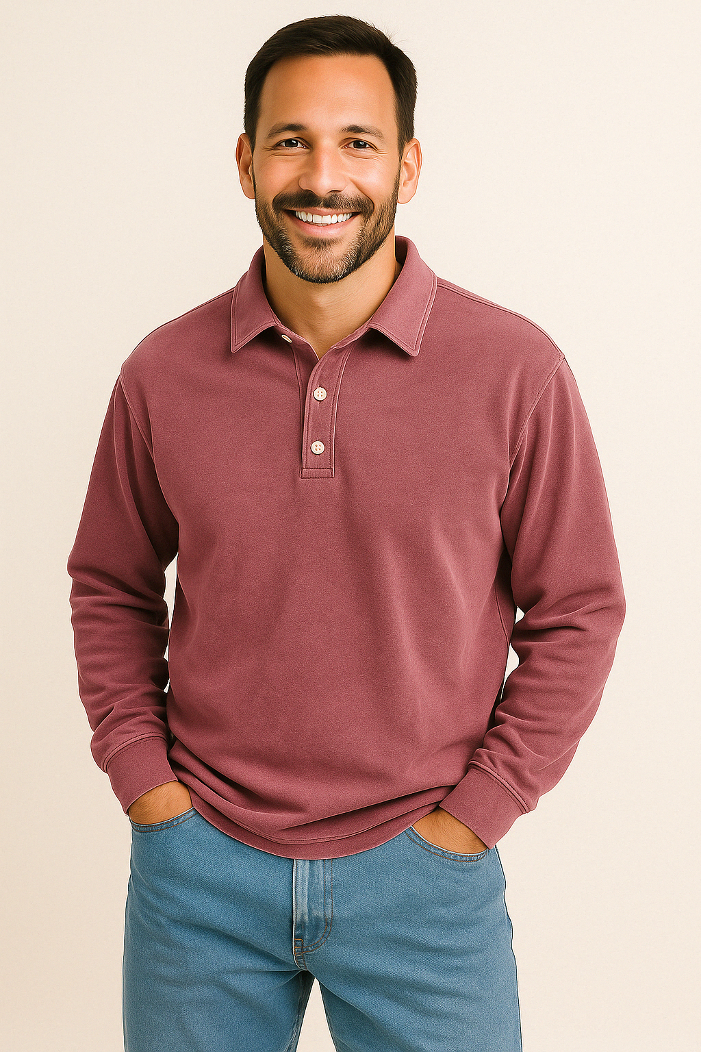 Heren Polo Shirt Lange Mouw