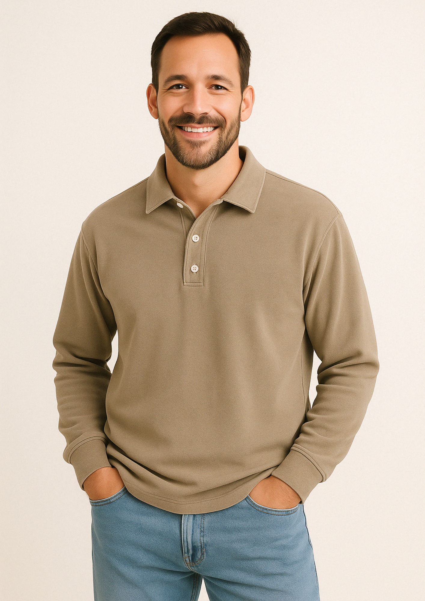 Heren Polo Shirt Lange Mouw