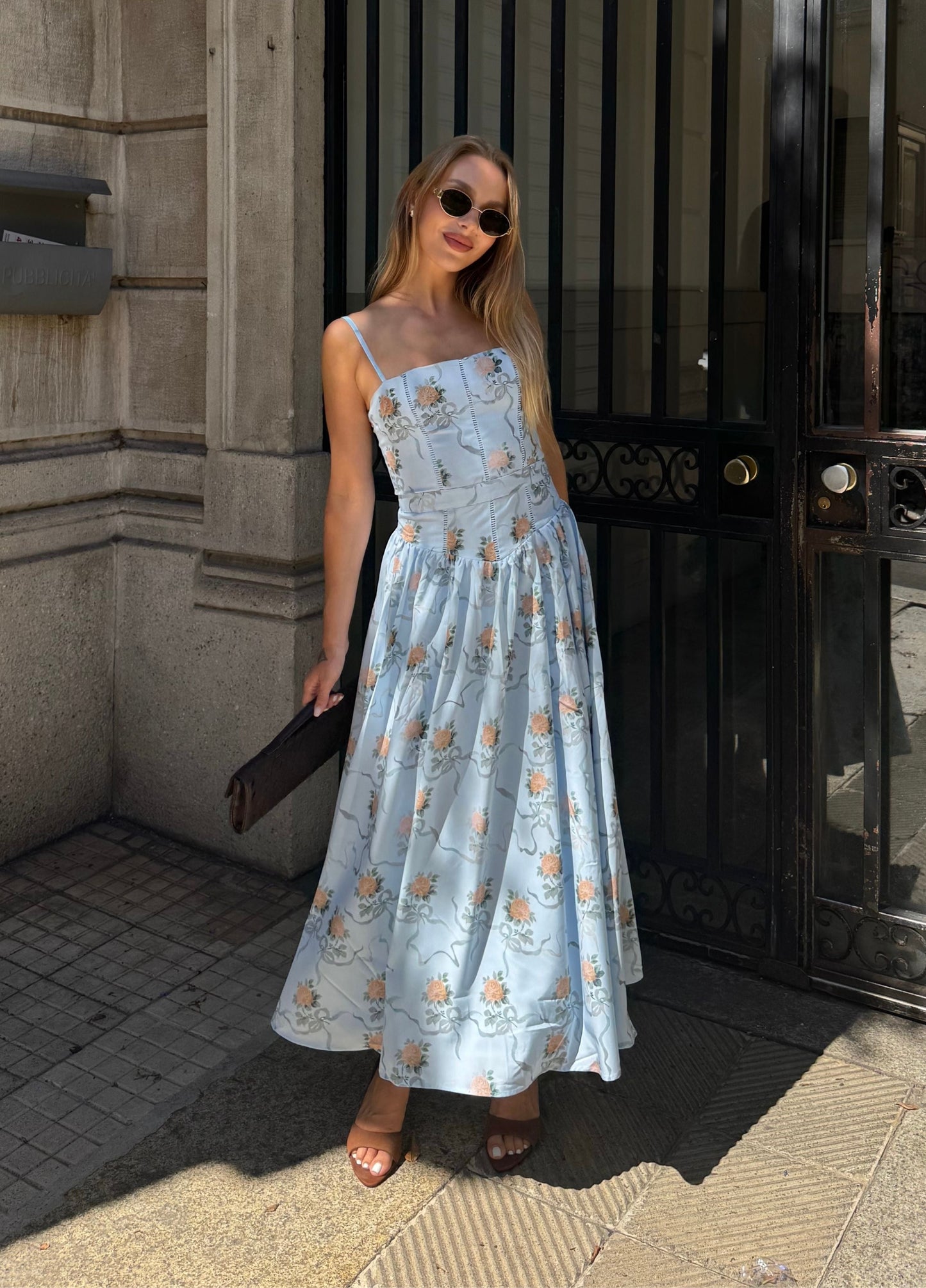 Seraphina | Elegante Bloemen Midi Jurk Dames 3