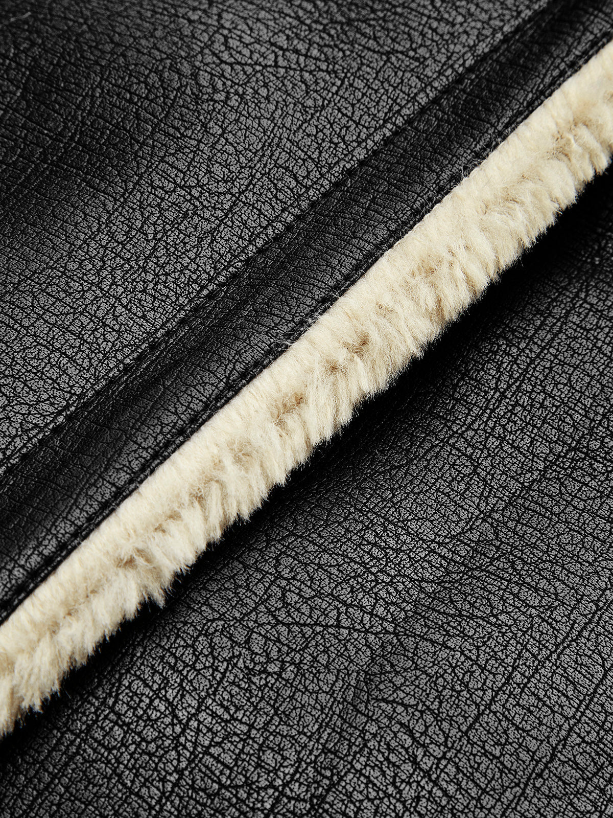 Sherpa Bomberjack Dames Faux Leer Zacht en Warm
