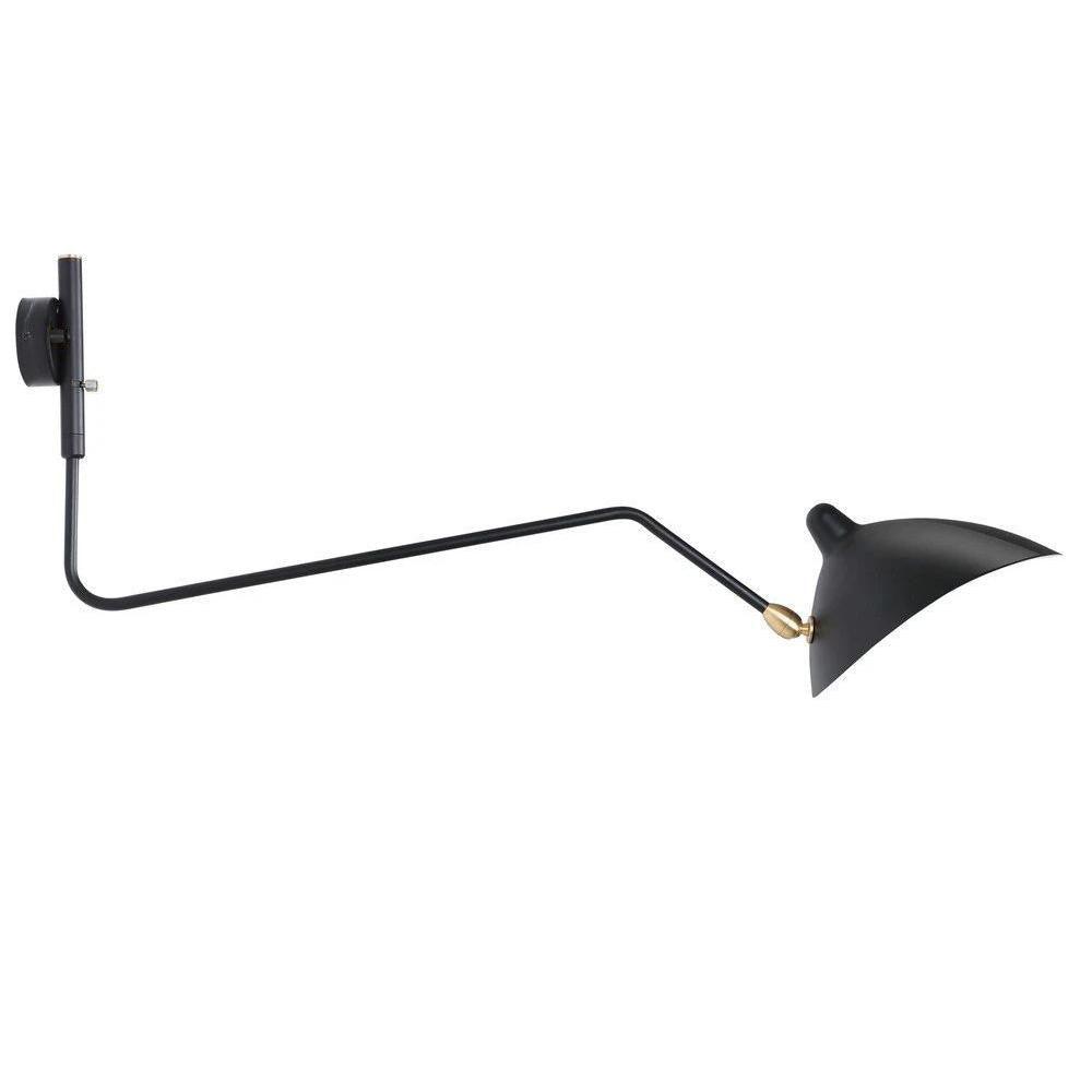 Wandlamp met Verstelbare Gelenkarm Zwart Modern Design voor Woonkamer Werkkamer Flur