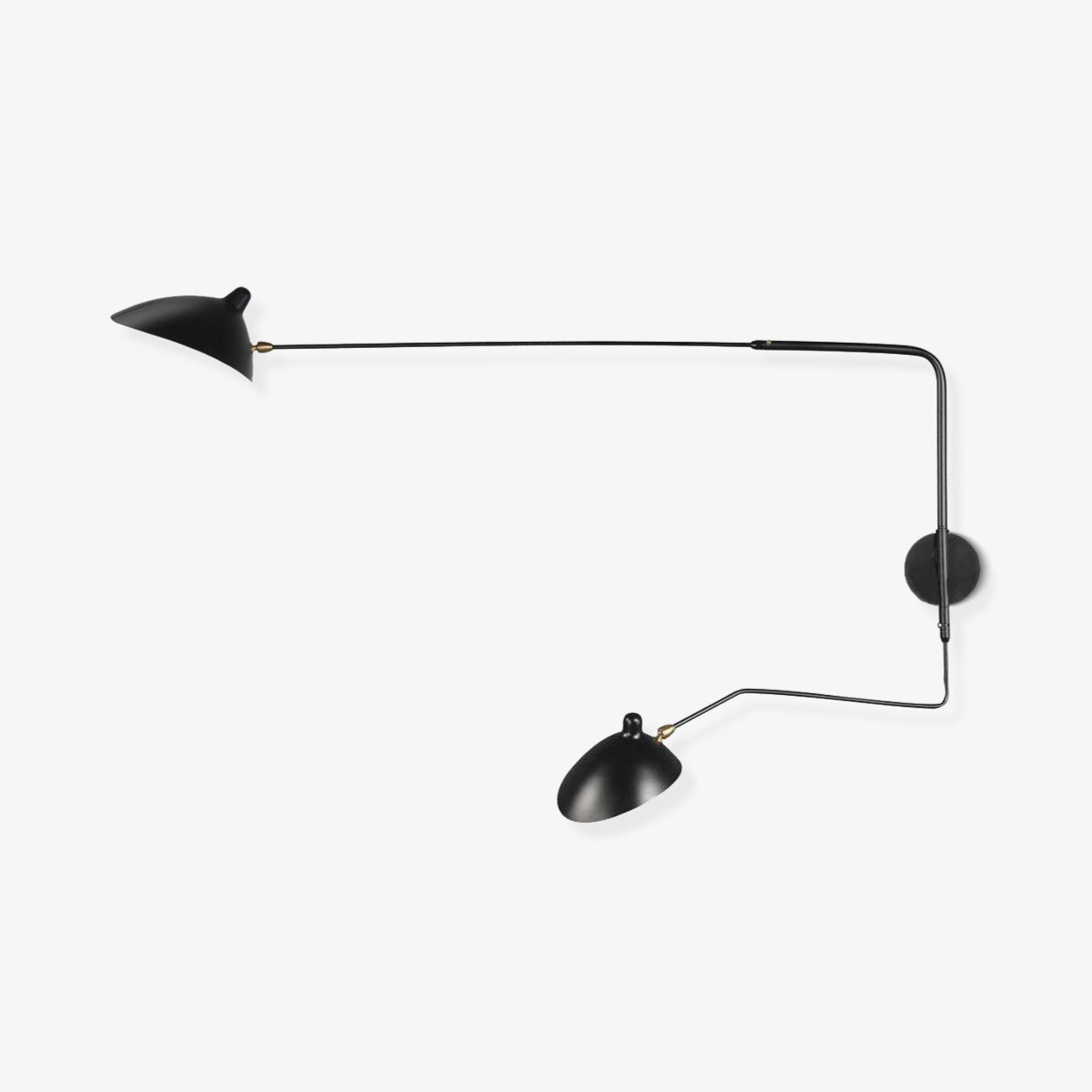 Wandlamp met Verstelbare Gelenkarm Zwart Modern Design voor Woonkamer Werkkamer Flur