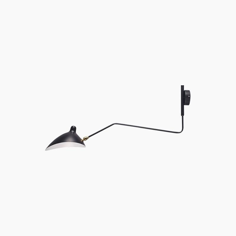 Wandlamp met Verstelbare Gelenkarm Zwart Modern Design voor Woonkamer Werkkamer Flur