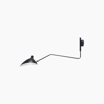 Wandlamp met Verstelbare Gelenkarm Zwart Modern Design voor Woonkamer Werkkamer Flur