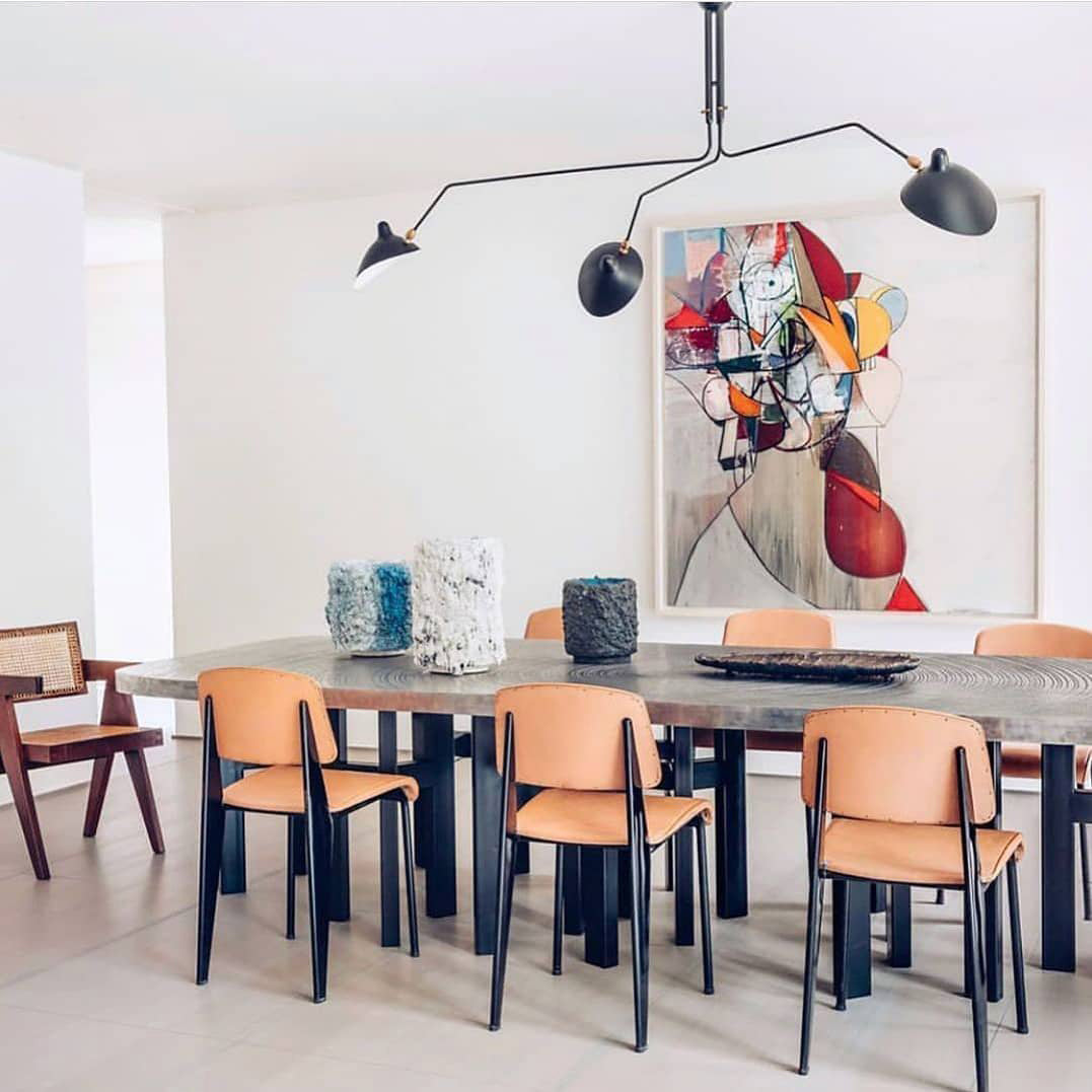 Plafondlamp Spider 3 Armen Mid-Century Modern Messing Verstelbaar Zwart Wit Grote Ruimte Restaurant Loft Stalen Armatuur Geïnspireerd Design