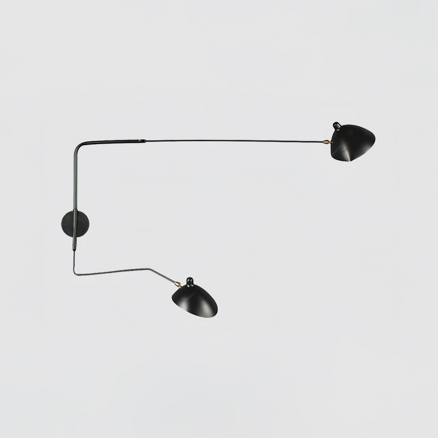 Wandlamp met Verstelbare Gelenkarm Zwart Modern Design voor Woonkamer Werkkamer Flur