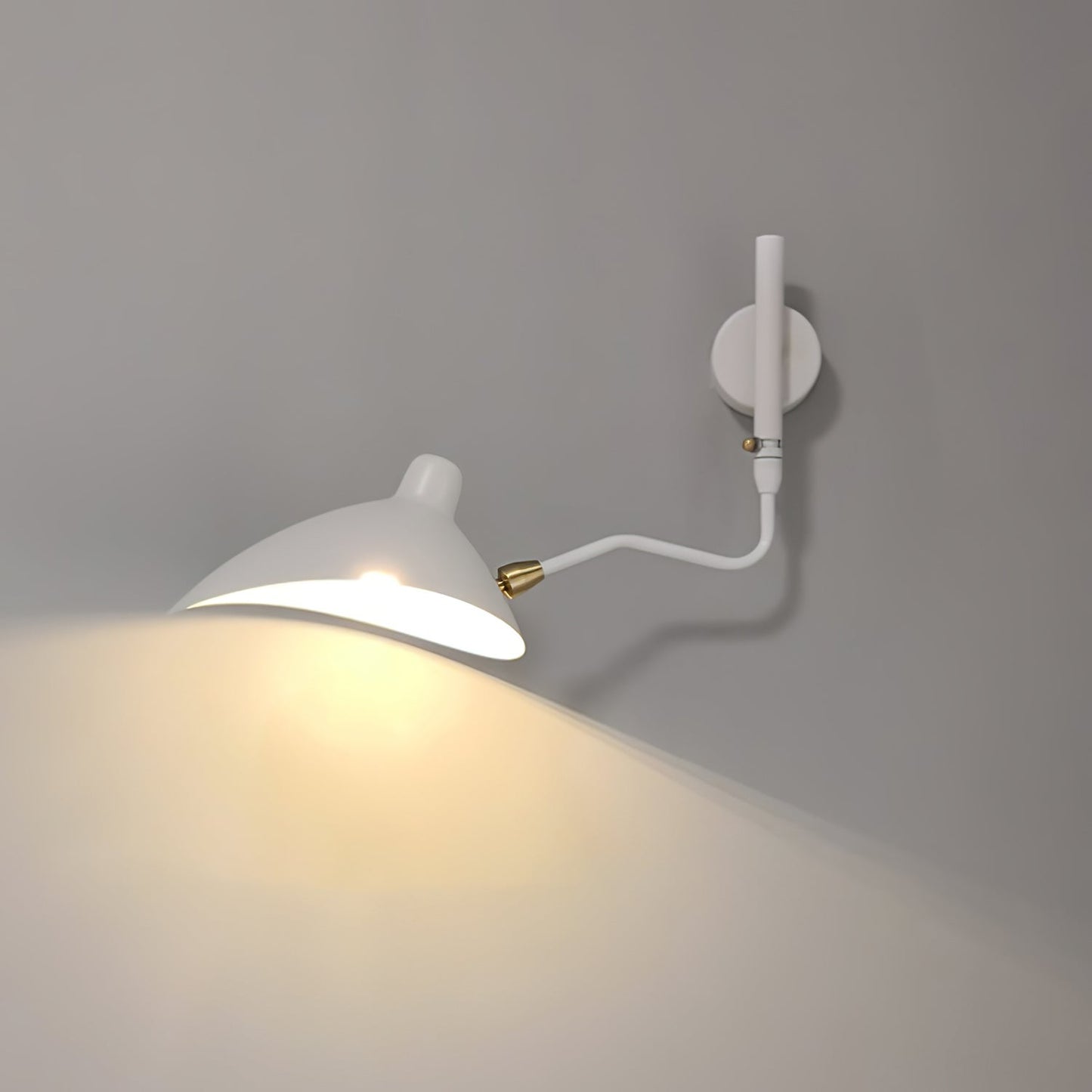 Wandlamp met Verstelbare Gelenkarm Zwart Modern Design voor Woonkamer Werkkamer Flur