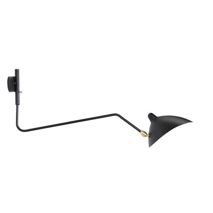 Wandlamp met verstelbare armen — industriële wandverlichting in aluminium en messing — vintage design — moderne wandlamp voor woonkamer slaapkamer