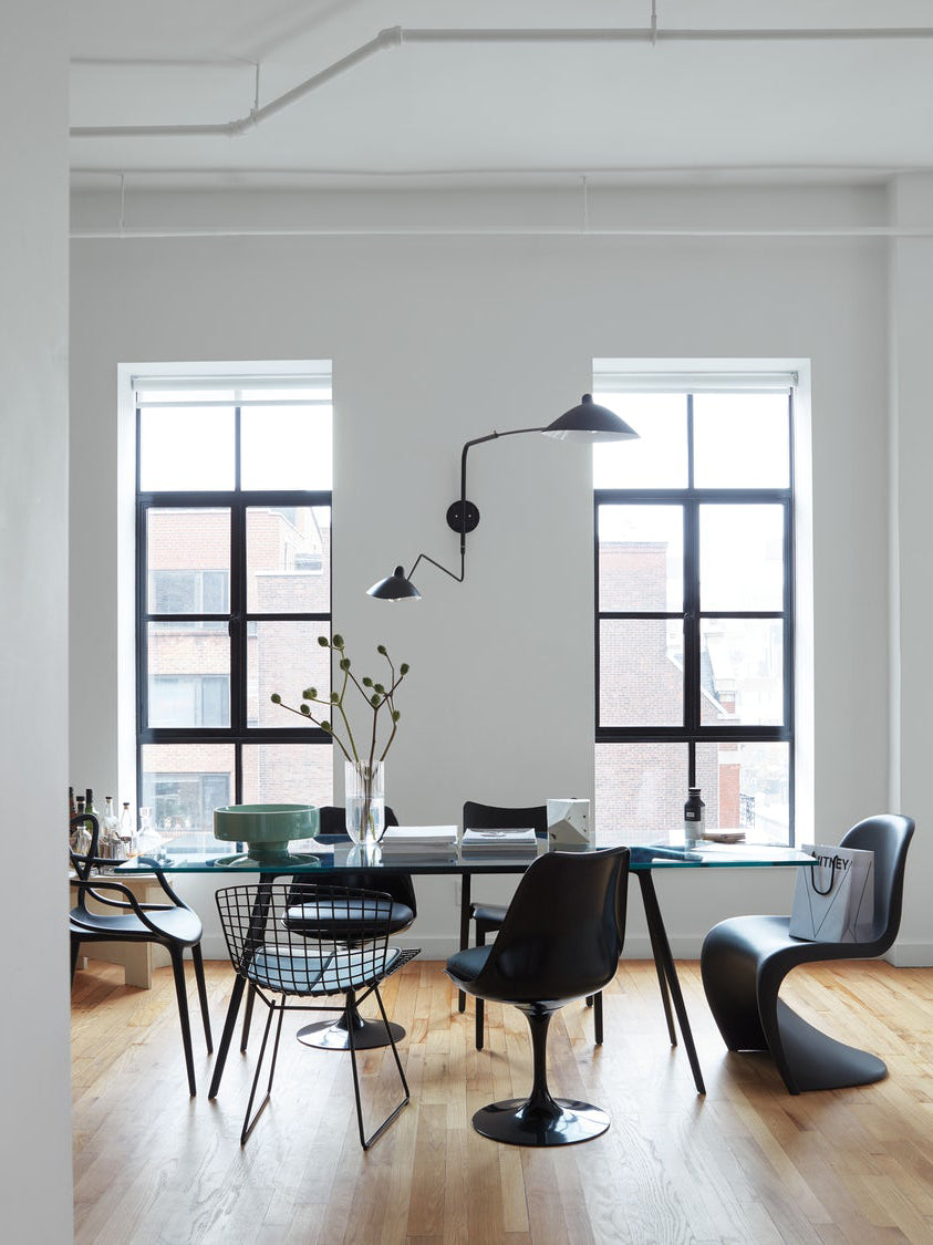 Wandlamp met verstelbare armen — industriële wandverlichting in aluminium en messing — vintage design — moderne wandlamp voor woonkamer slaapkamer