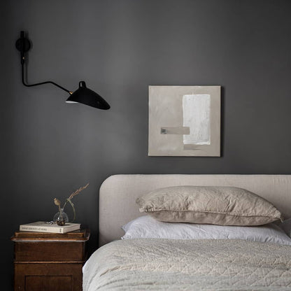 Wandlamp met Verstelbare Gelenkarm Zwart Modern Design voor Woonkamer Werkkamer Flur