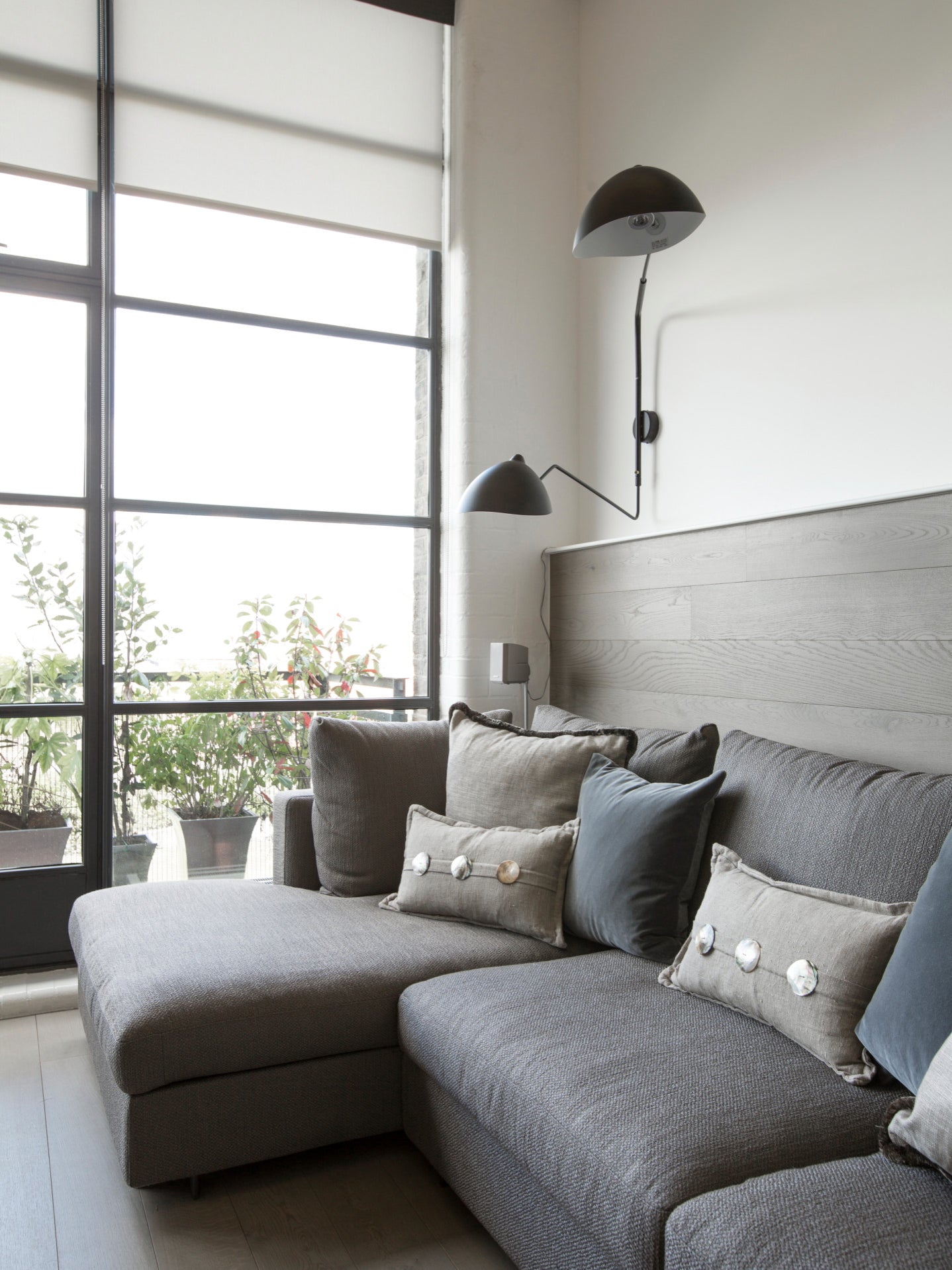 Wandlamp met Verstelbare Gelenkarm Zwart Modern Design voor Woonkamer Werkkamer Flur