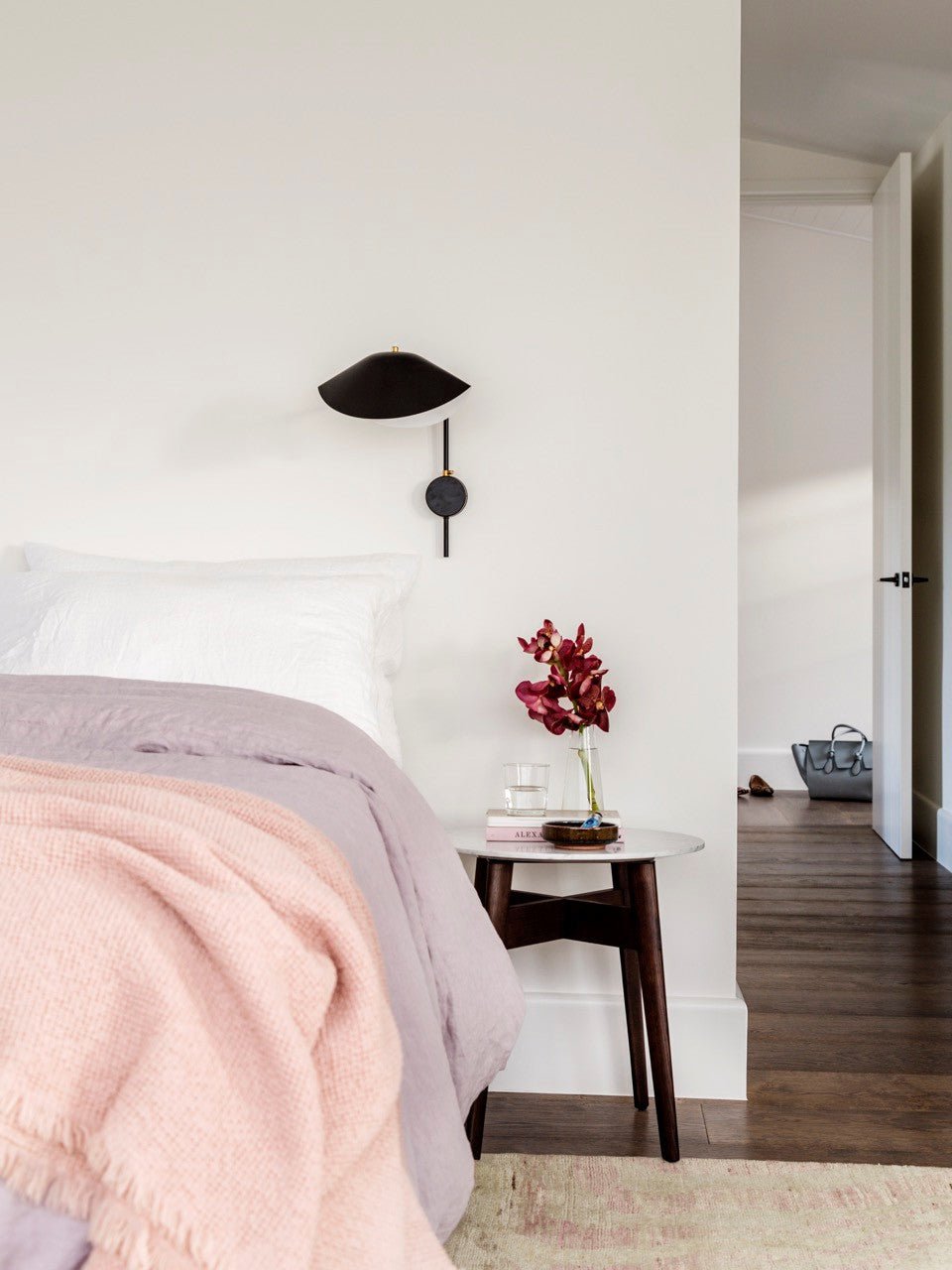 Wandlamp met Verstelbare Gelenkarm Zwart Modern Design voor Woonkamer Werkkamer Flur