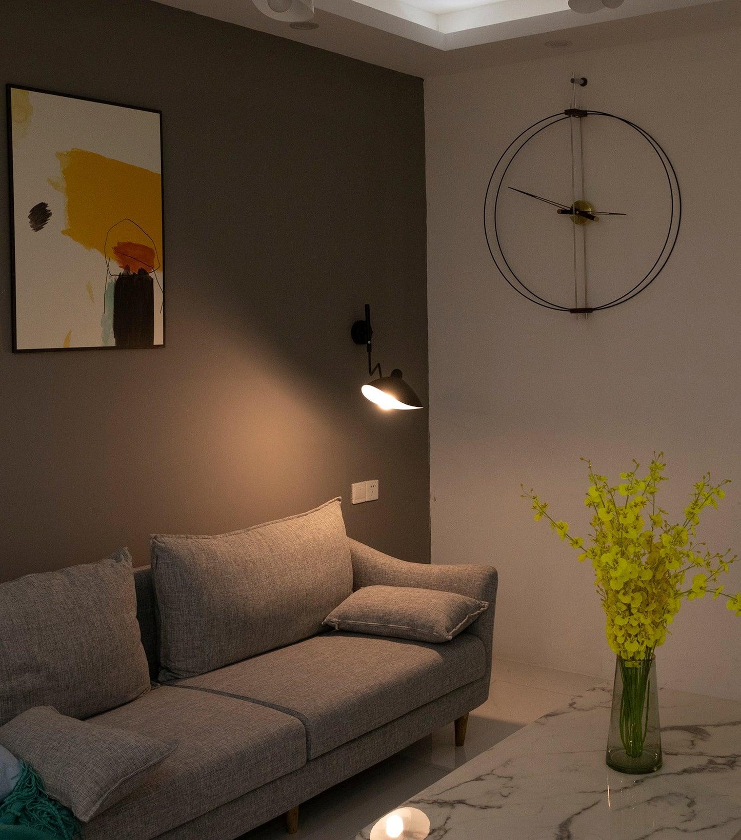 Wandlamp met Verstelbare Gelenkarm Zwart Modern Design voor Woonkamer Werkkamer Flur