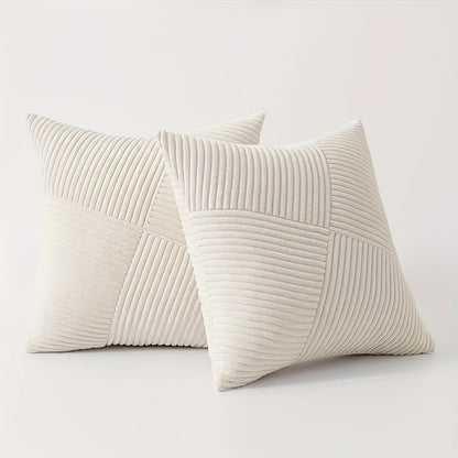 Sansoti Corduroy Kussenhoezen (Set van 2) – Zacht, Luxe & Tijdloos voor Bank en Bed
