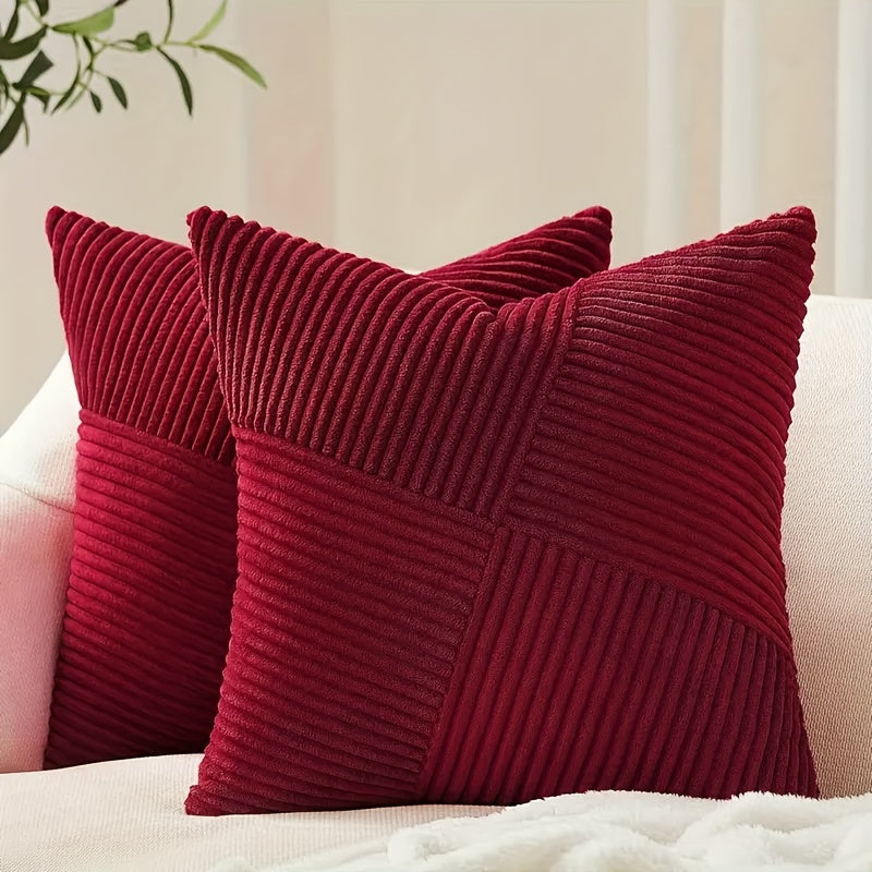 Sansoti Corduroy Kussenhoezen (Set van 2) – Zacht, Luxe & Tijdloos voor Bank en Bed