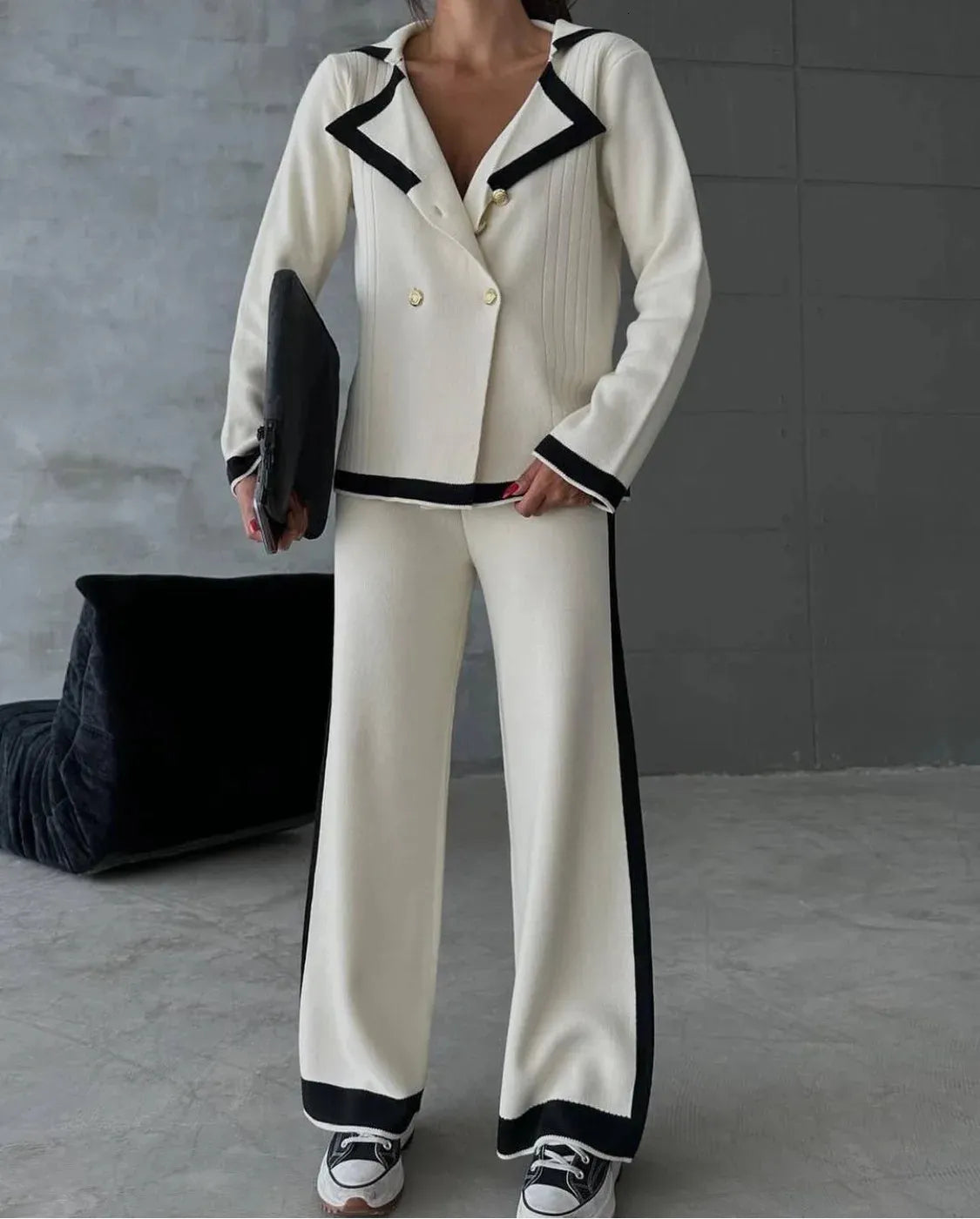 Dames Set Warme Stof Elegante Pasvorm