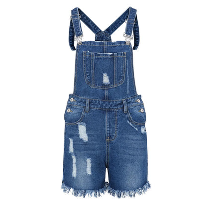 Ritssluiting Denim Jumpsuit Zomer Overalls