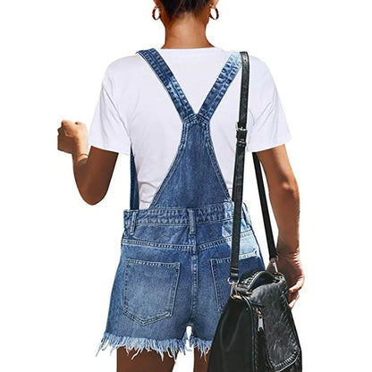 Ritssluiting Denim Jumpsuit Zomer Overalls