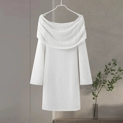 Sexy Off Shoulder Mini Jurk Zwart Kort Jurken