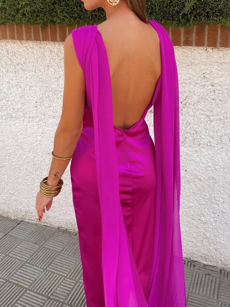 Zomer Jurk voor Dames Maxi Zonnestraal Stijl