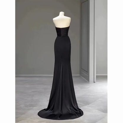 Zijden Maxi Jurk voor Vrouwen Elegante Avondjurk