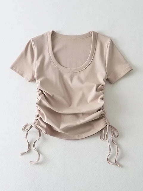 Zijden Crop Tops Zomerjurkje Voor Vrouw