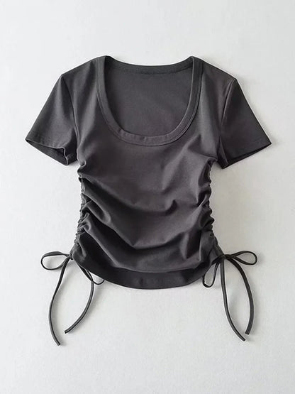 Zijden Crop Tops Zomerjurkje Voor Vrouw