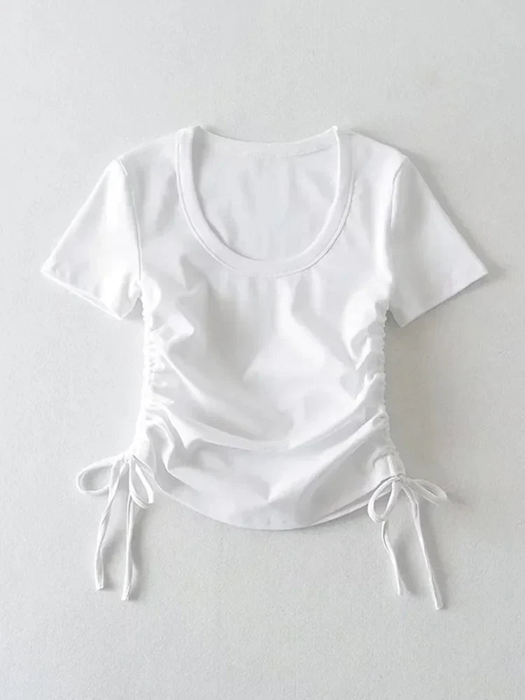 Zijden Crop Tops Zomerjurkje Voor Vrouw