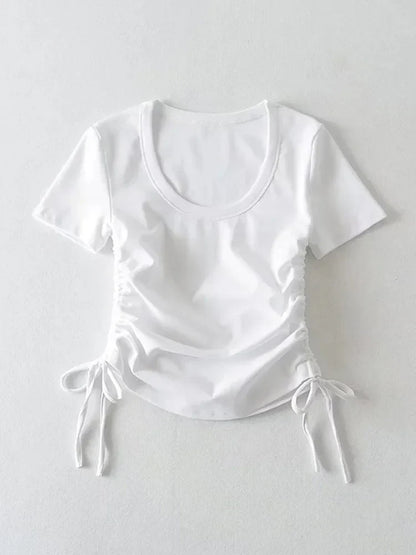 Zijden Crop Tops Zomerjurkje Voor Vrouw