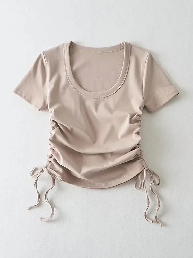 Zijden Crop Tops Zomerjurkje Voor Vrouw