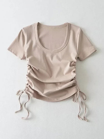 Zijden Crop Tops Zomerjurkje Voor Vrouw