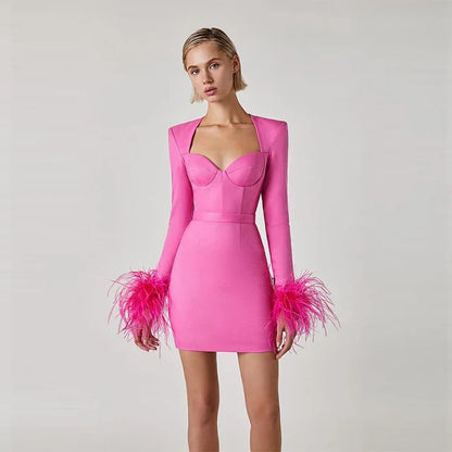 Sexy Mini-Jurk Bandage Stijl Voor Vrouwen
