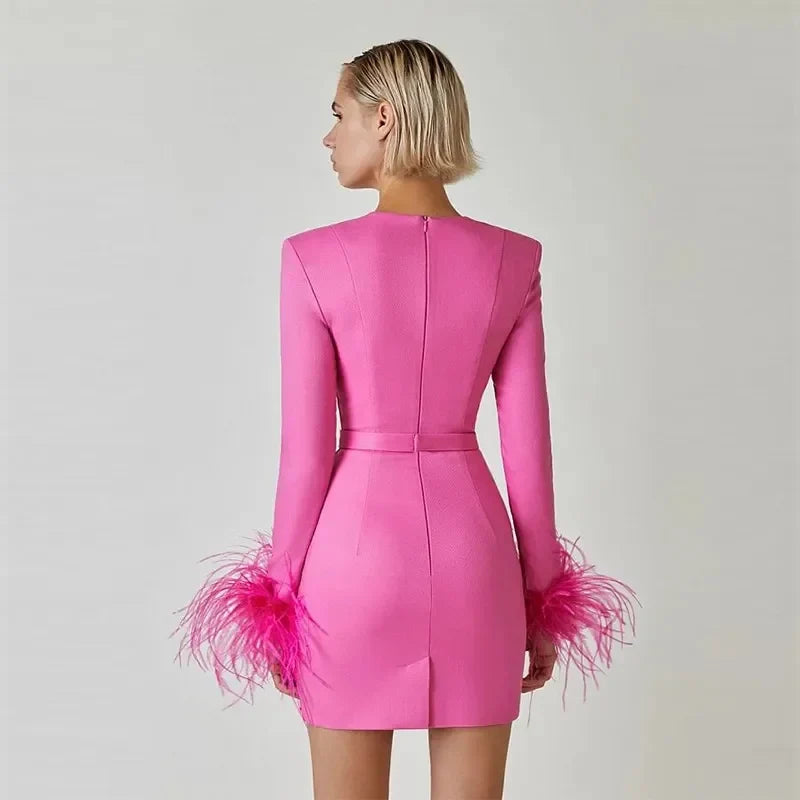 Sexy Mini-Jurk Bandage Stijl Voor Vrouwen