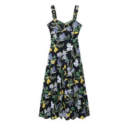 Zomerse Midi Jurk Mouwloos Riviera Stijl